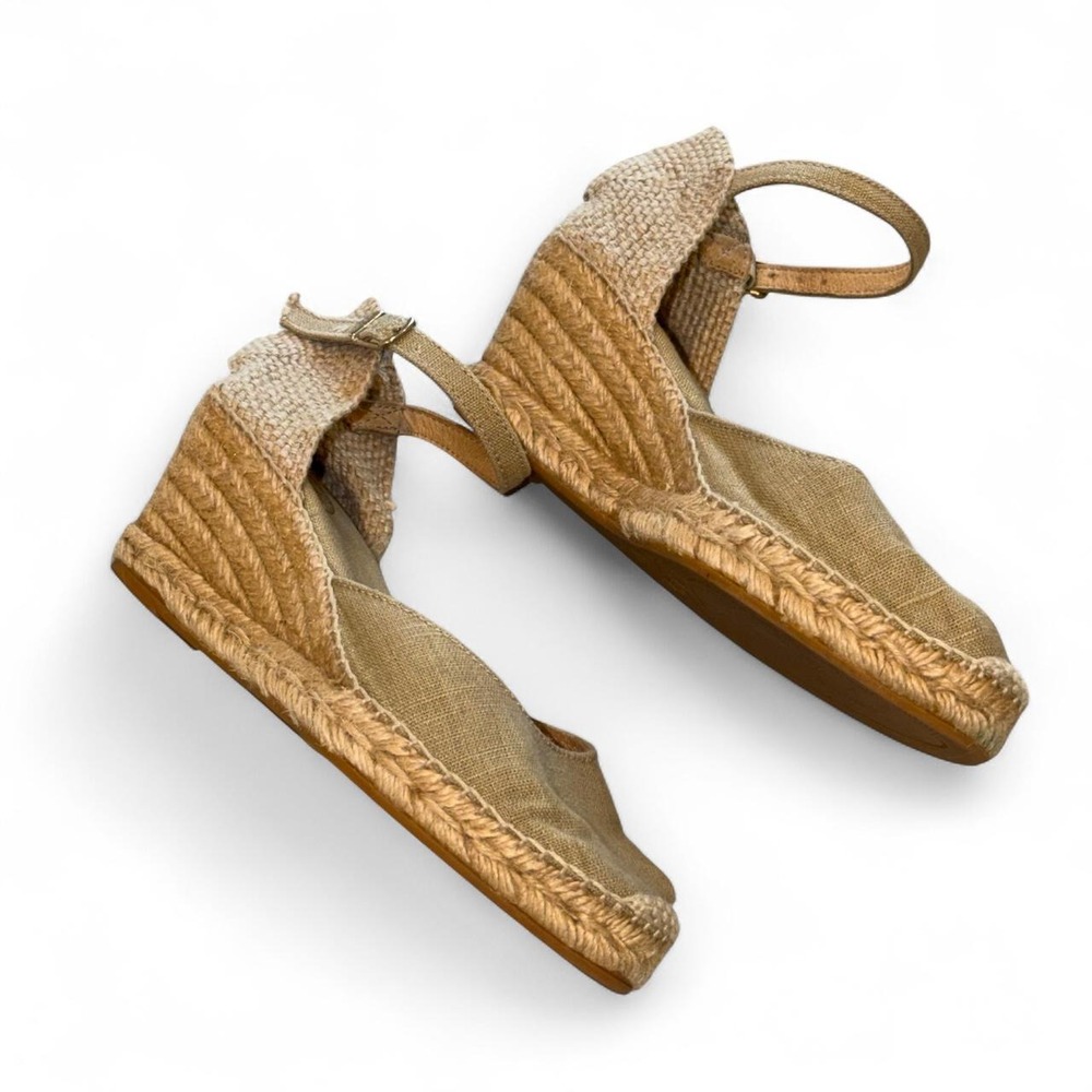 Toni Pons beige espadrille wedges